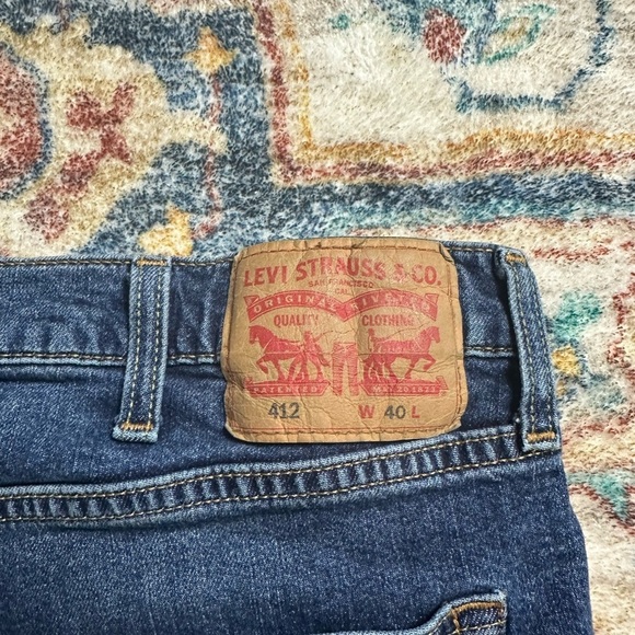 Levi’s 412 Dark Wash Denim Shorts Size 40 - Picture 3 of 5